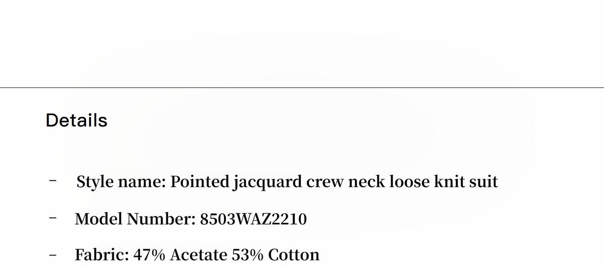 Grid No. 3 Knitted Suit
