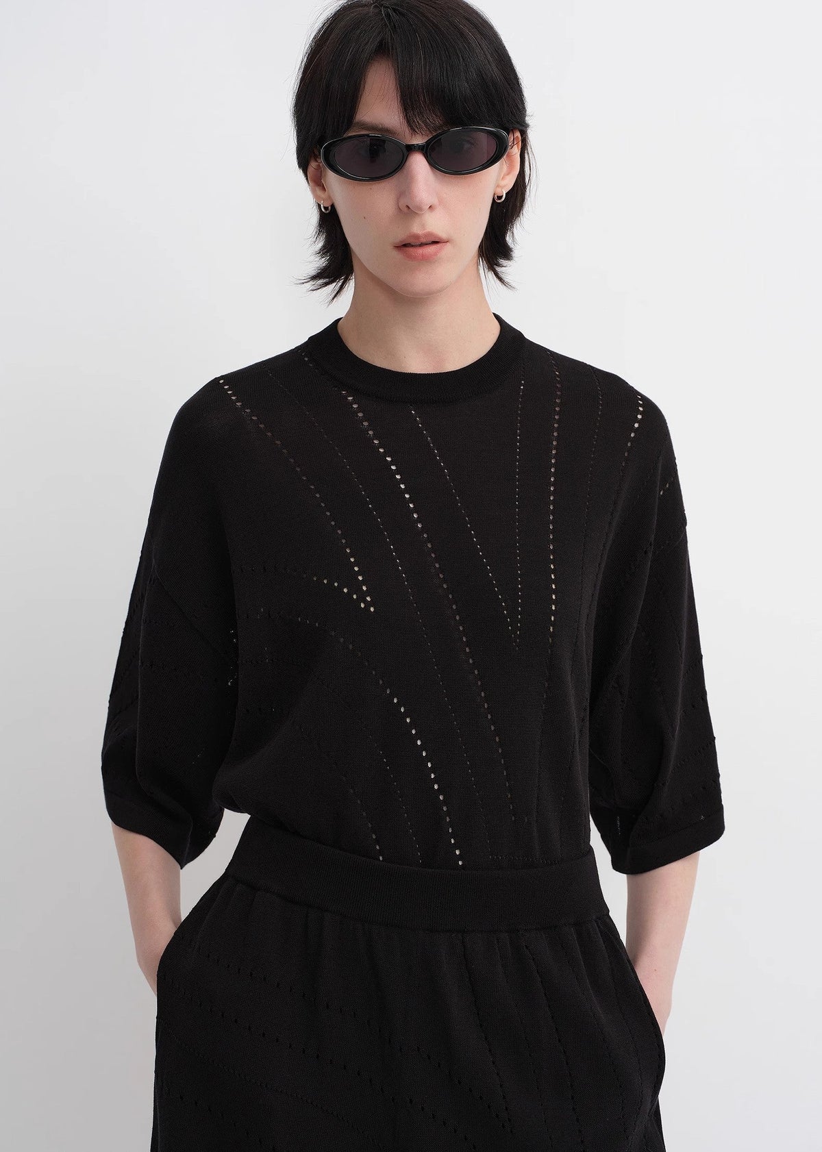 Grid No. 3 Knitted Suit